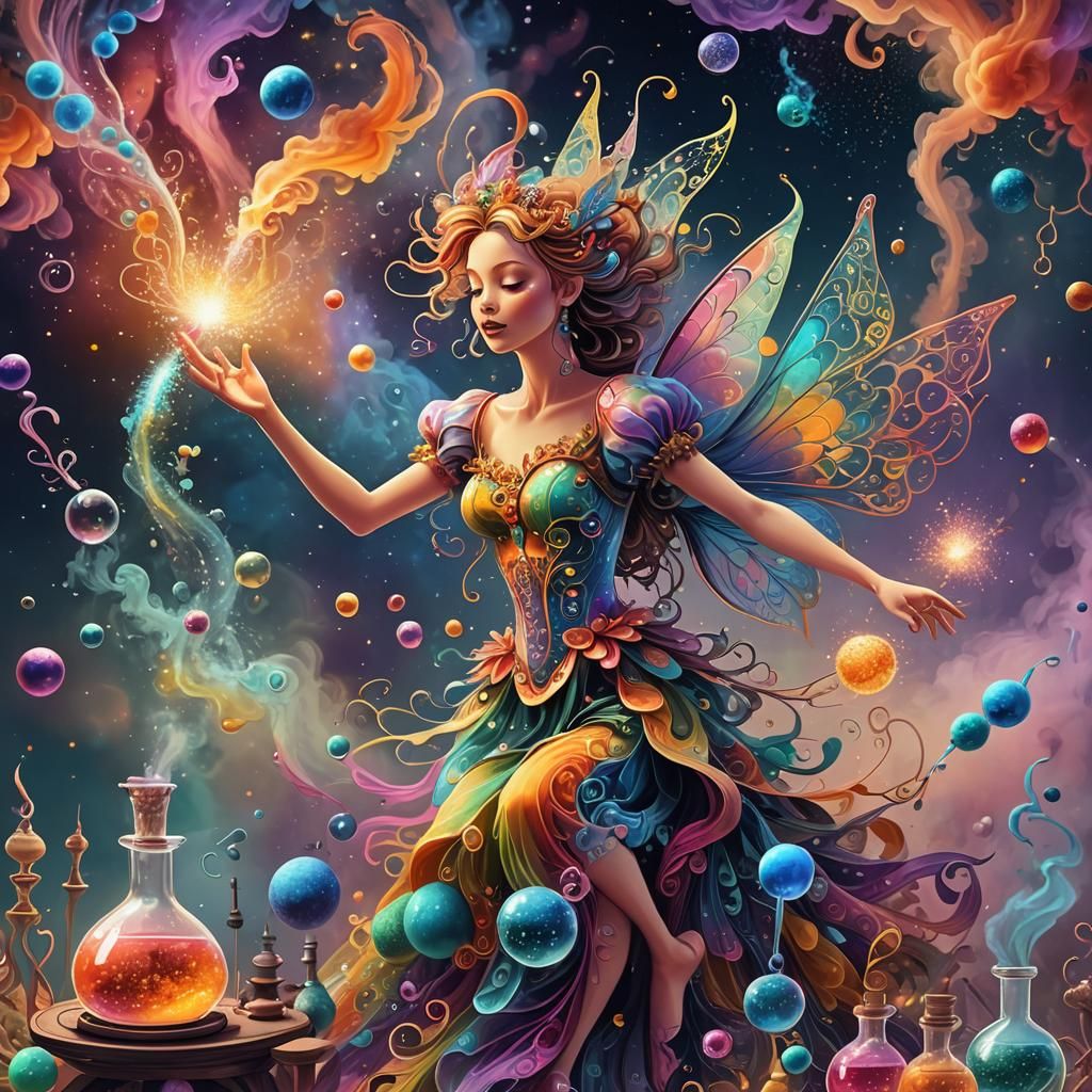 Fairy Creating the Universe