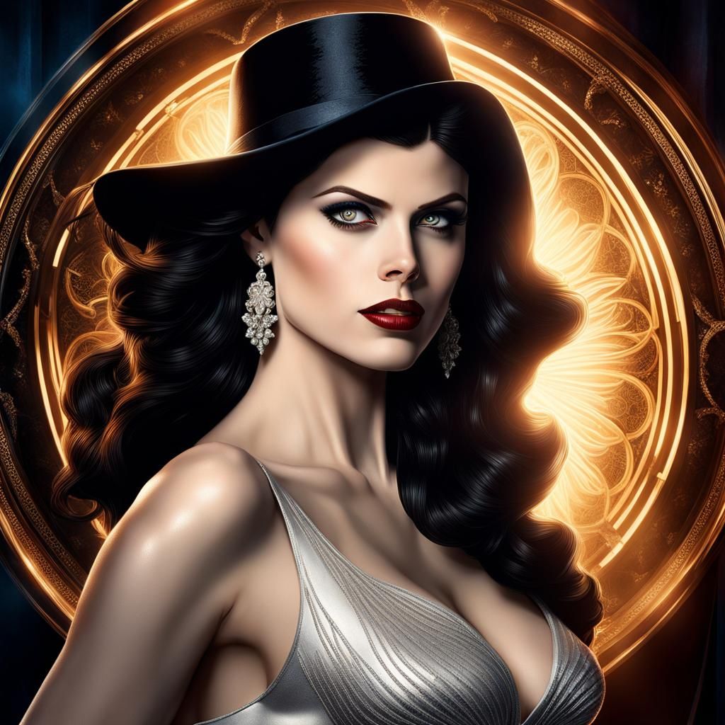 Alexandra Daddario as Zatanna in Hyperrealistic Portrait