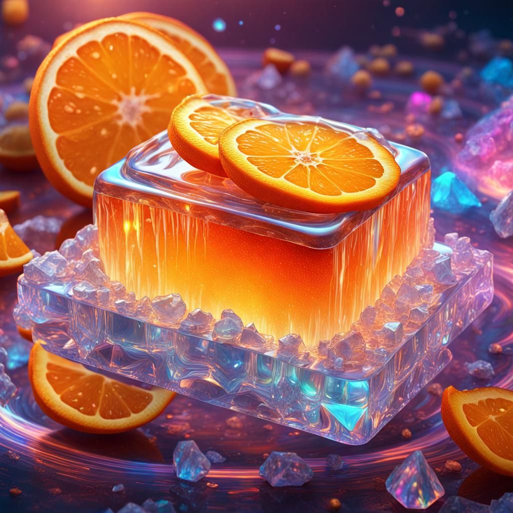 Rainbow Marmalade Toast: Holographic Cosmic Illustration