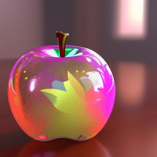 Pastel Glass Apple