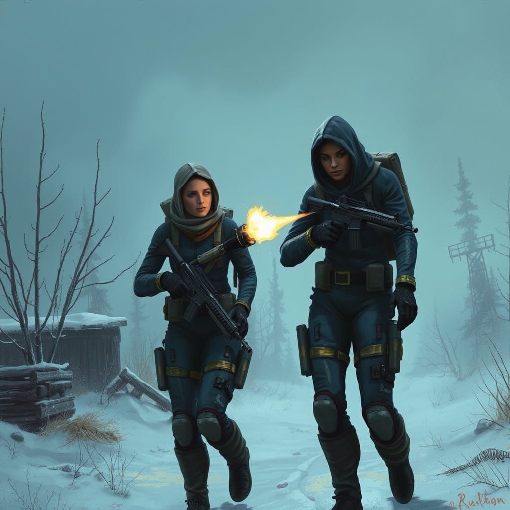 Vault Dwellers in Horror Cyberpunk Battle