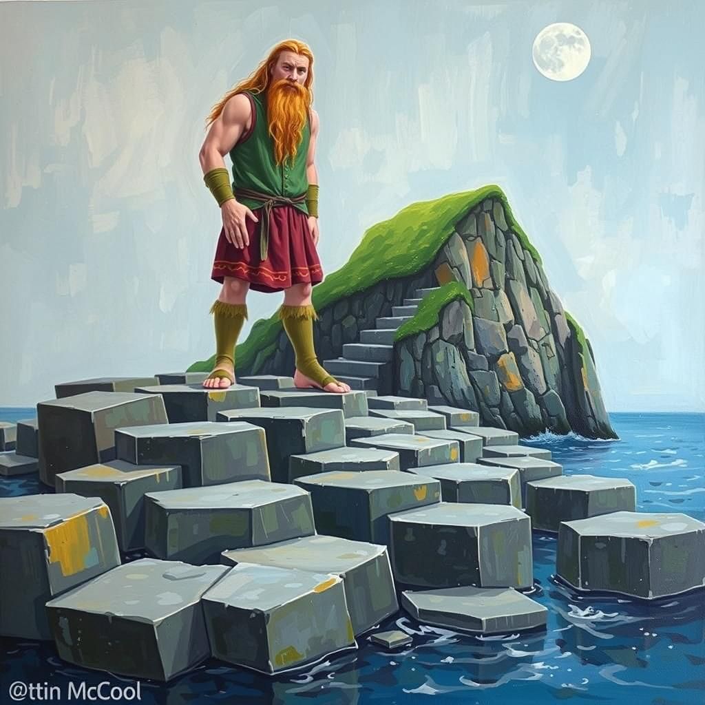 Finn McCool on the Giant's Causeway
