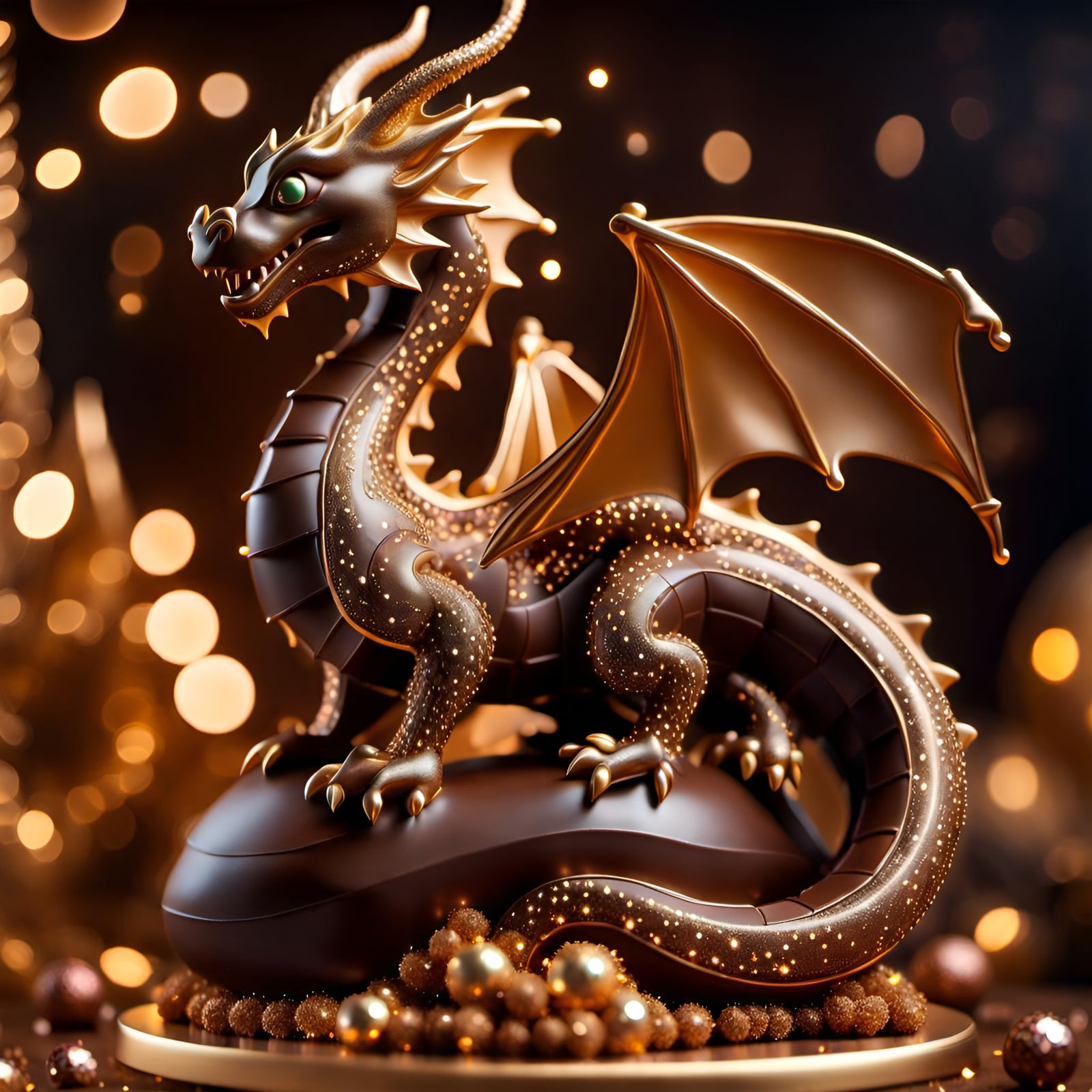 Chocolate sculpture - Dragon