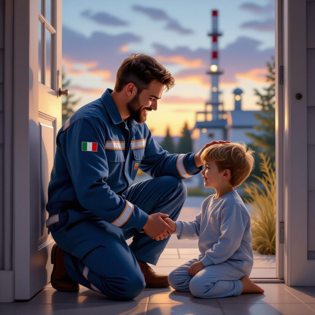 Heartwarming Reunion: Chemical Plant Worker Returns Home