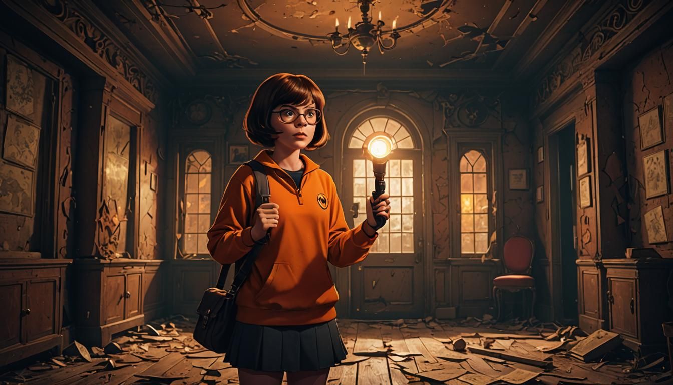 Velma Dinkley Investigates a Haunted Mansion, Anime Style