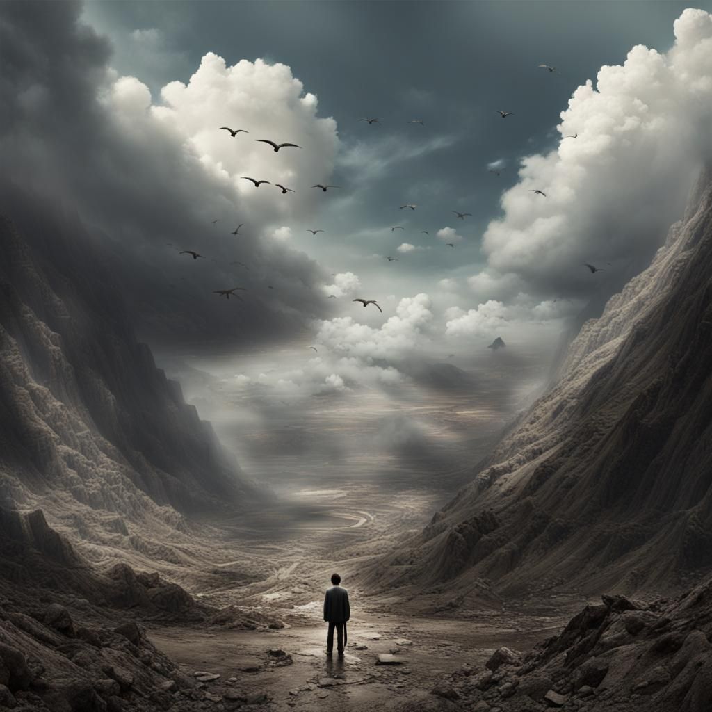 Fantastical Landscape in Detailed Matte Painting Style