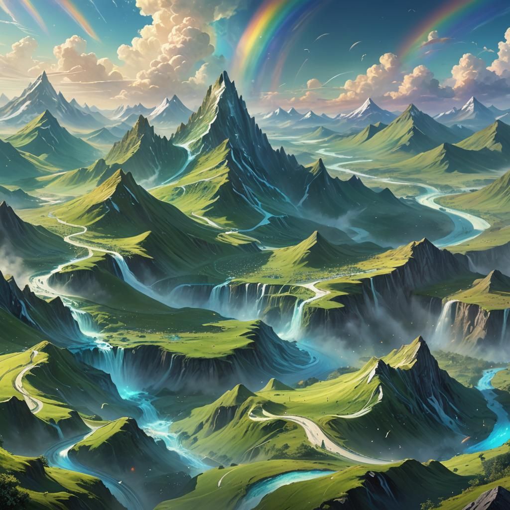 Surreal Musical Earth: A Fantasy Landscape