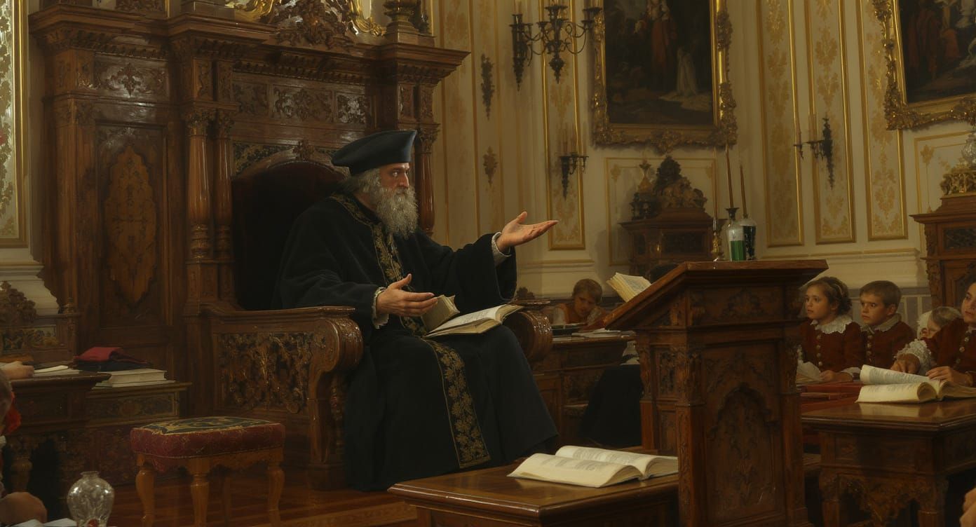 Saint John Baptist De La Salle Lecture, Baroque Style