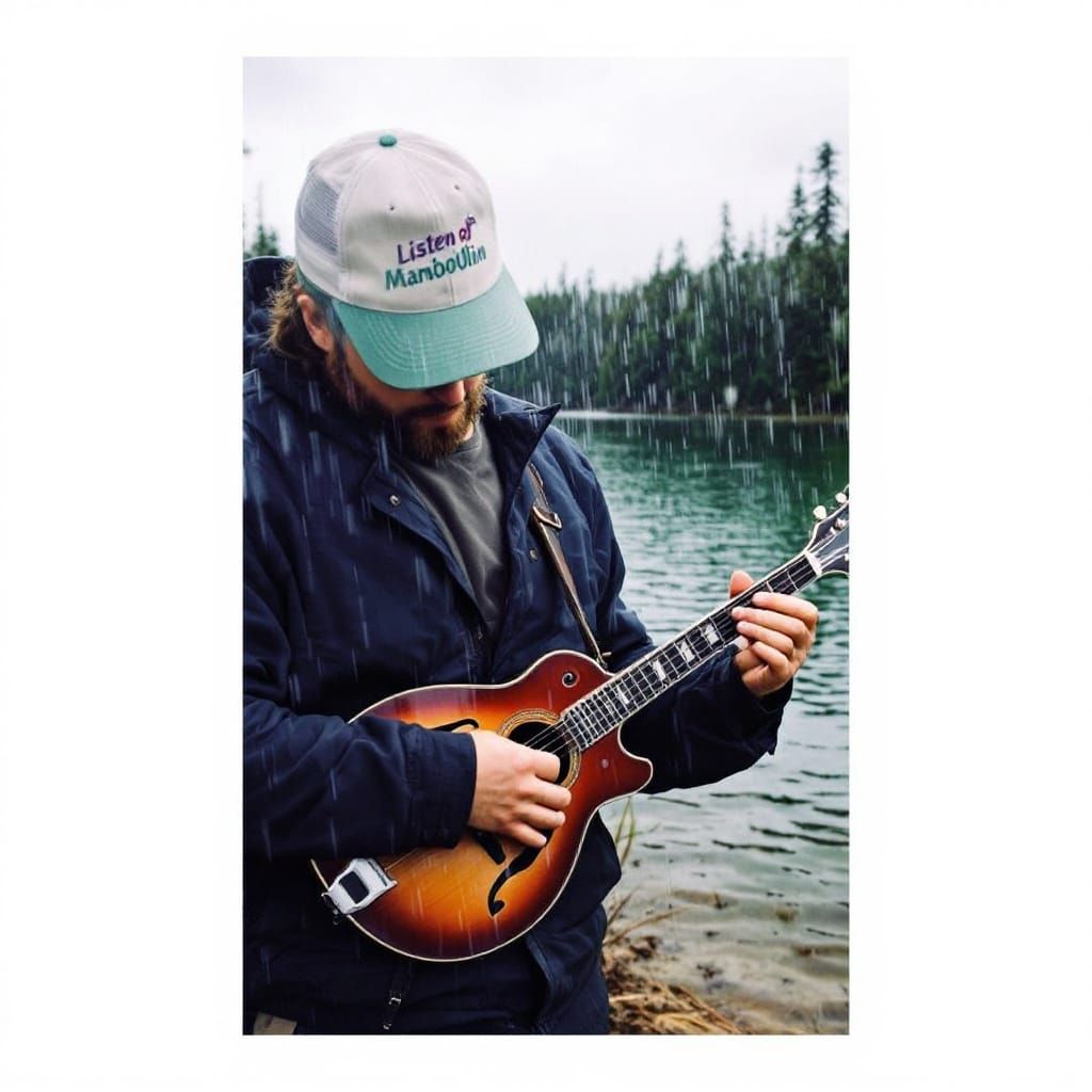 Mandolin Music on the Lake: A Serene Visual