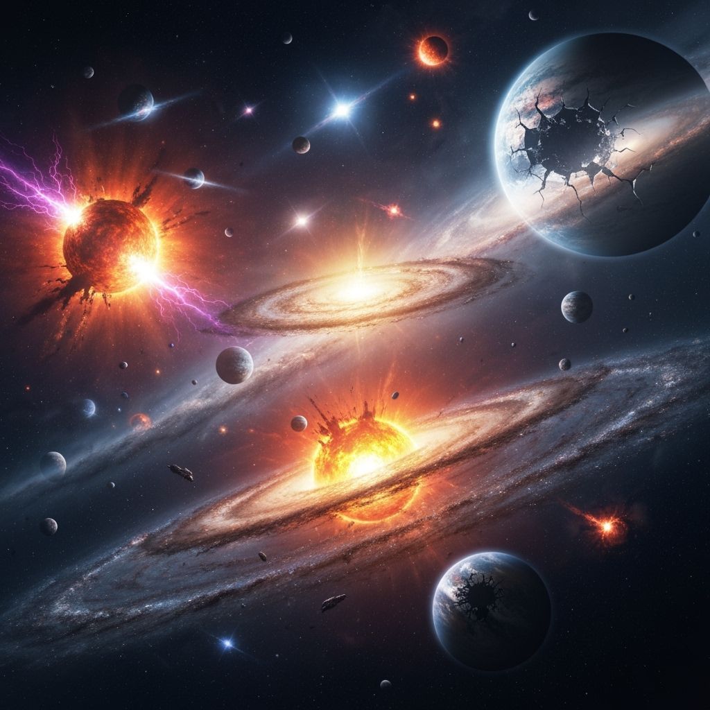 Cosmic Apocalypse in Sci-Fi Surrealism