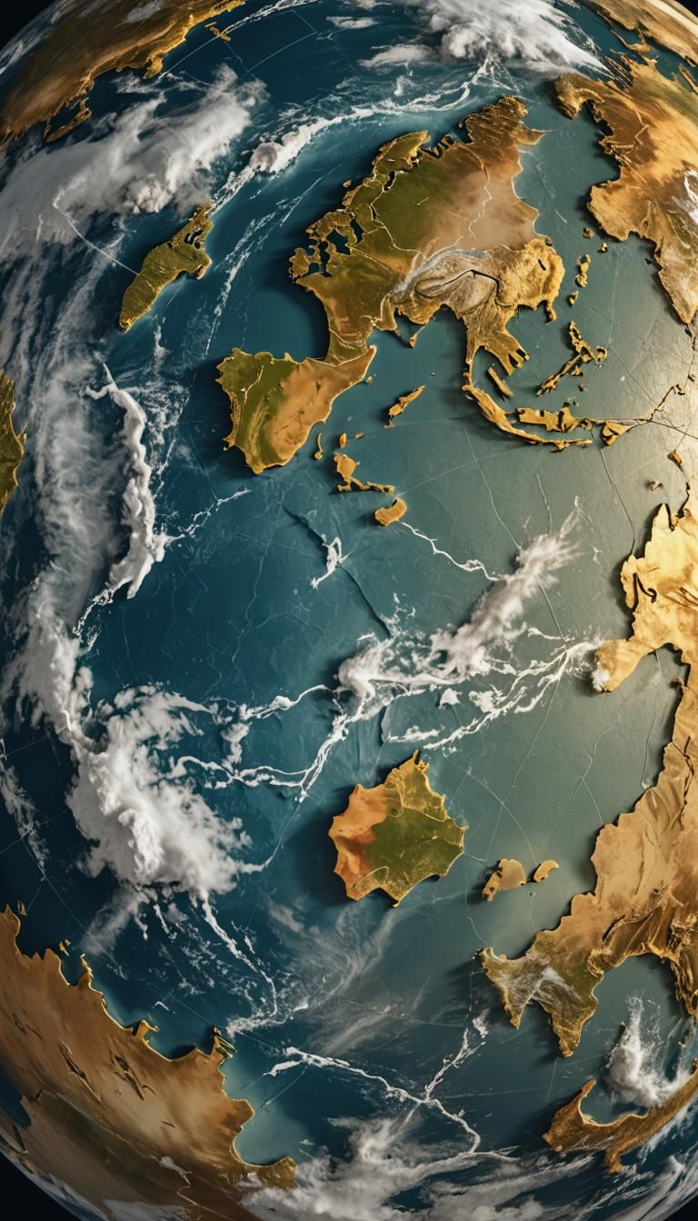 Climatic Zones Globe: Illustrative Science Visualization
