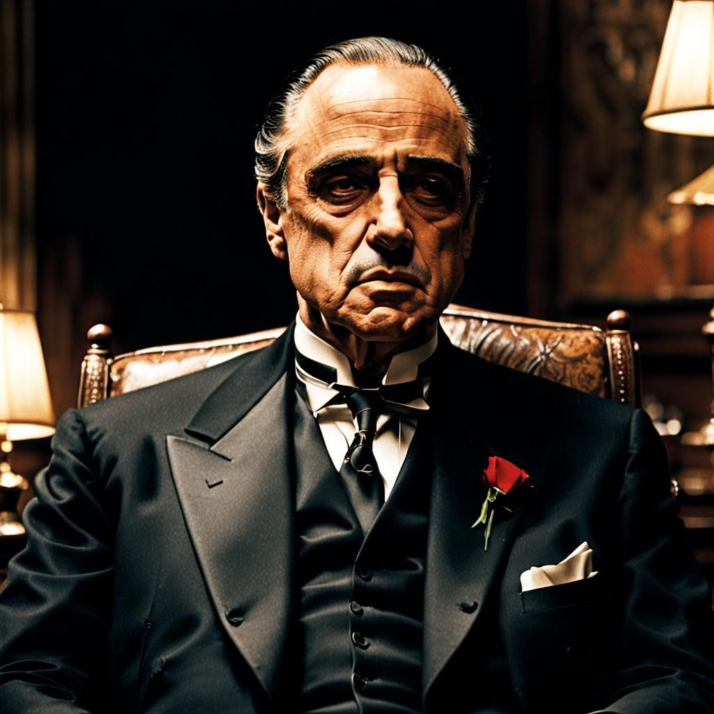 The Godfather: Minimalist AI Art