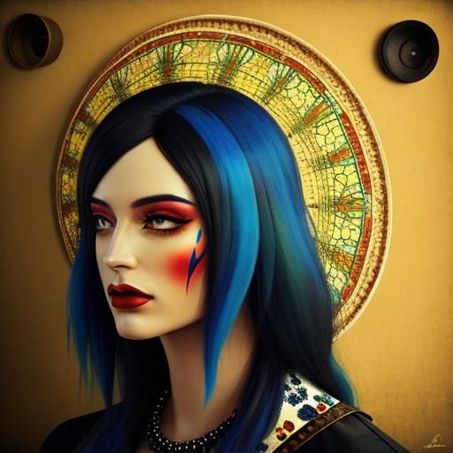 Emo Hippie Elegance: A Photorealistic Cinematic Vision