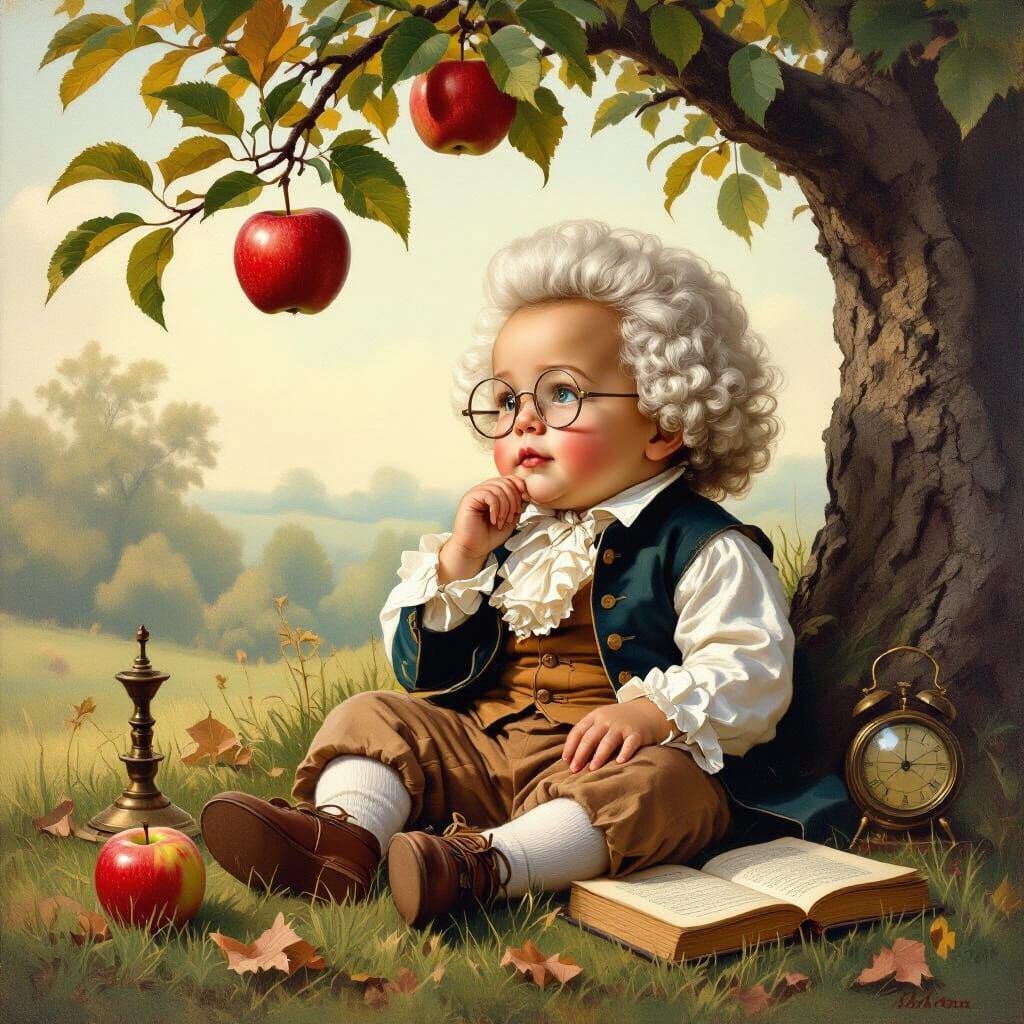 Baby Bob Marley as 18th Century Scholar