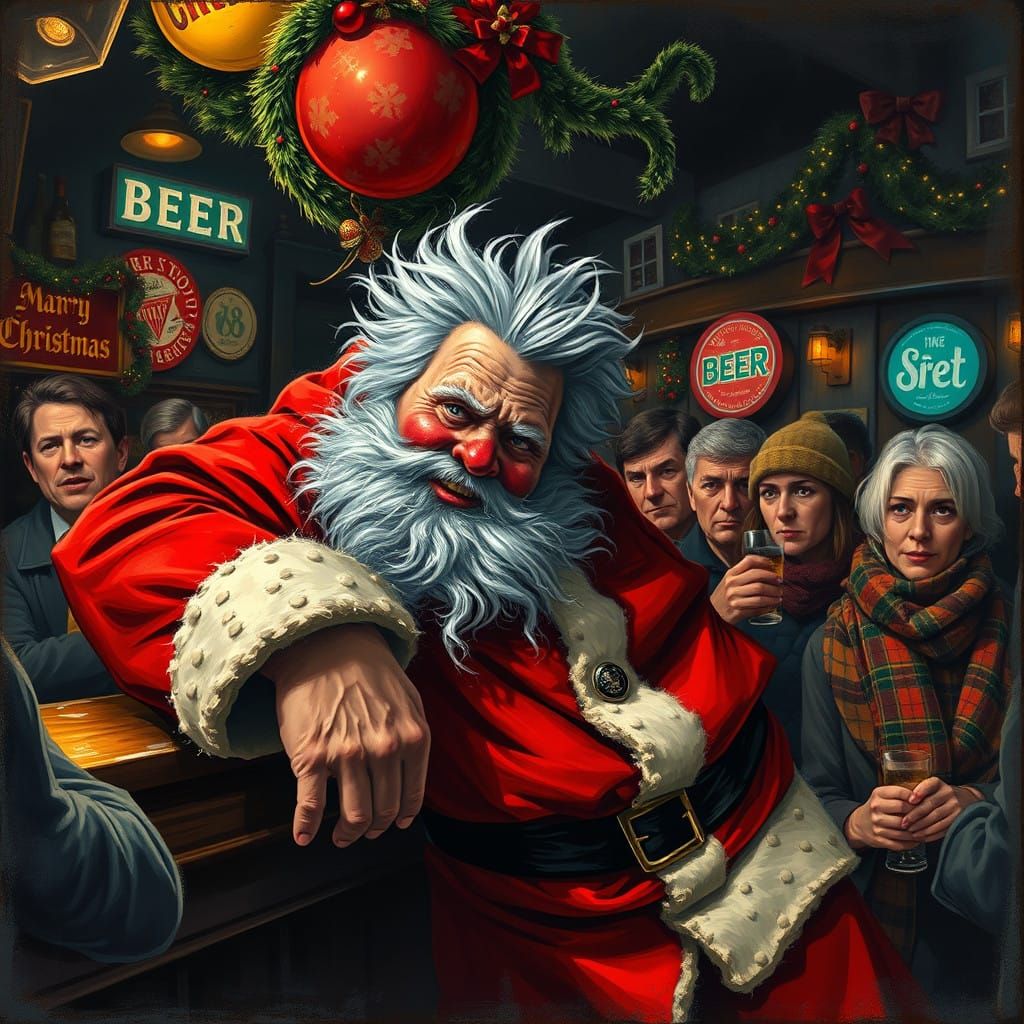 Raucous Christmas Eve in Worcester, Massachusetts - A Gritty...