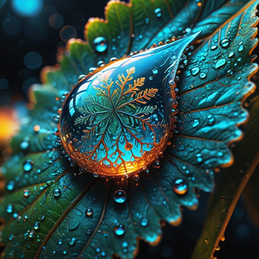 Microscopic World in Vibrant Colors and Intricate Details