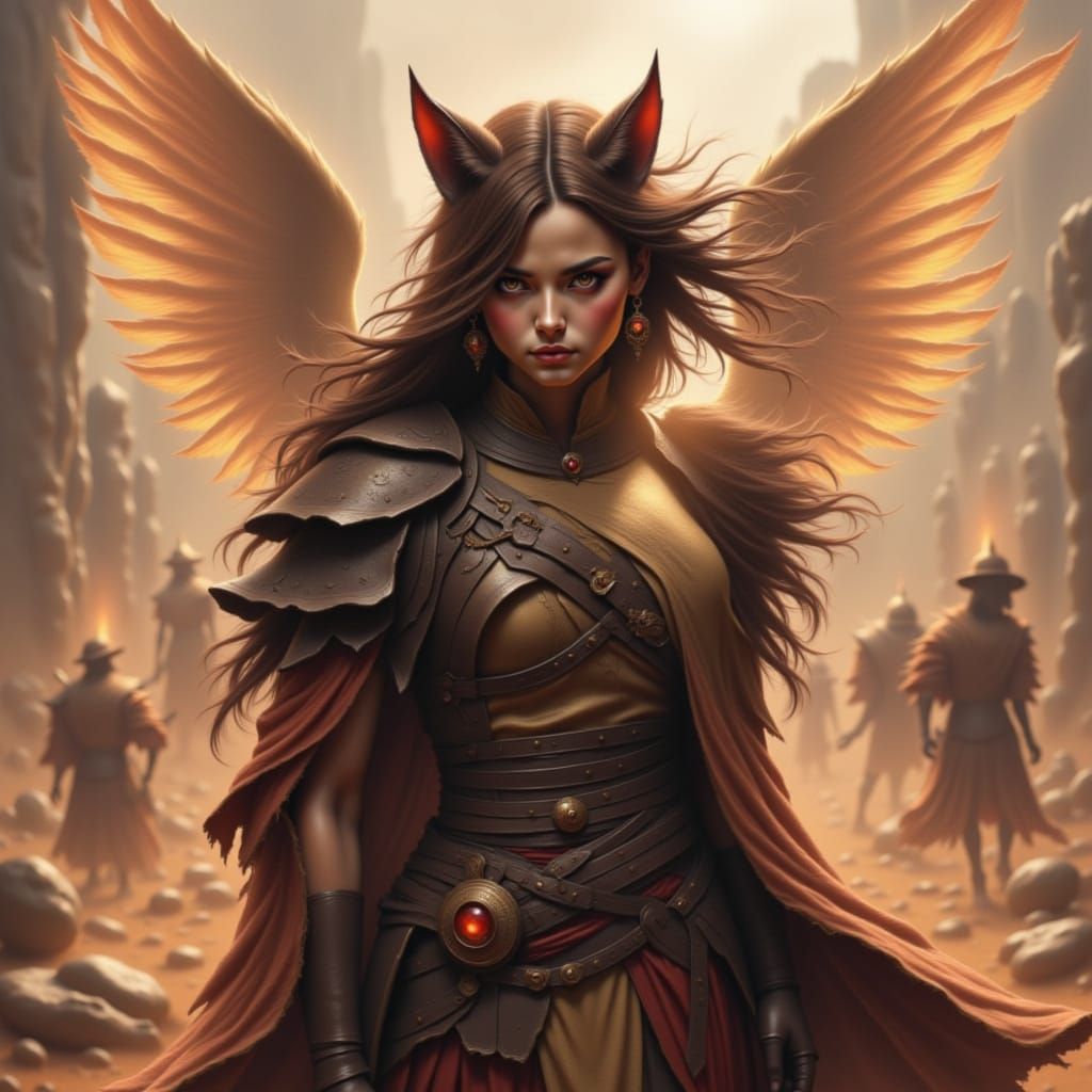 Feline Warrior Ready for Battle