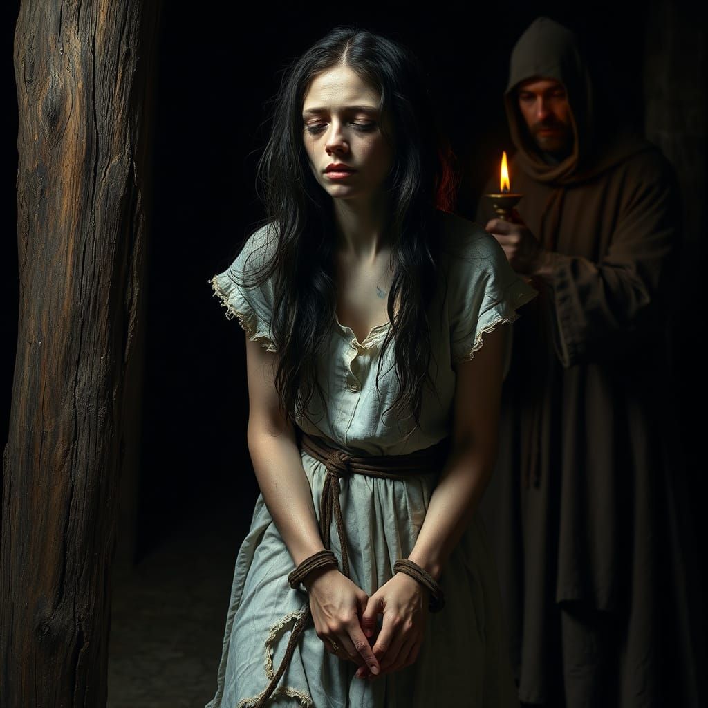 Tortured Soul in a Dark, Moody Scene