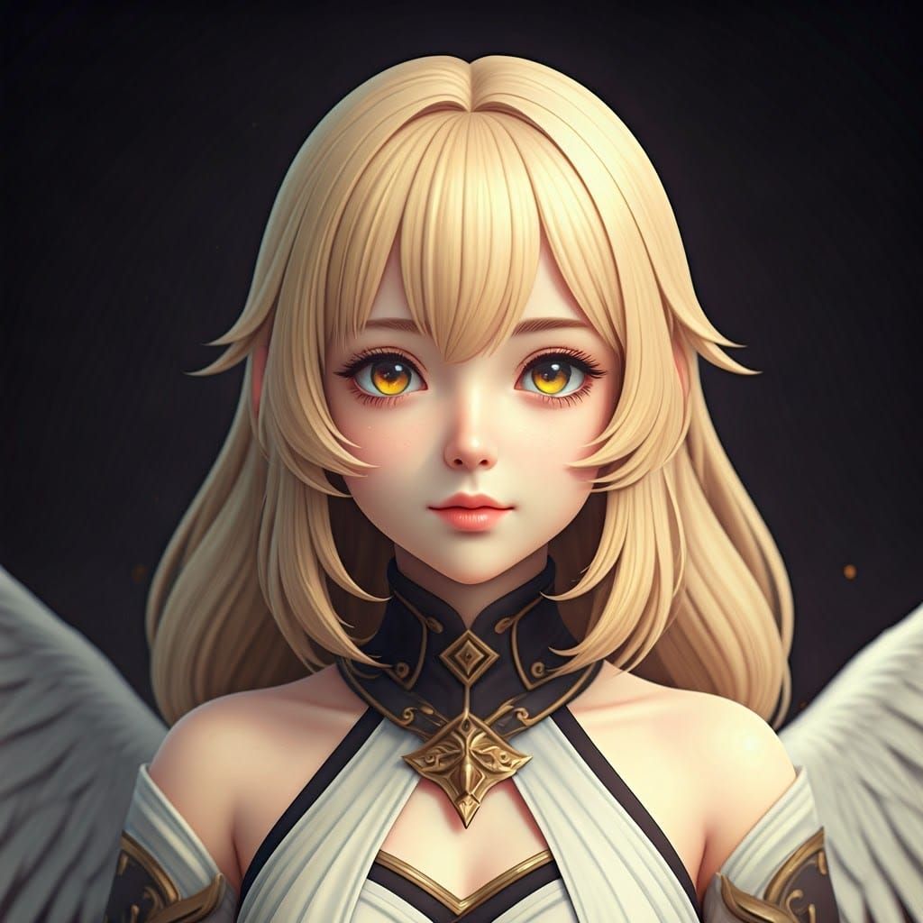 A Petite Anime Angel Girl in Stunning 3D