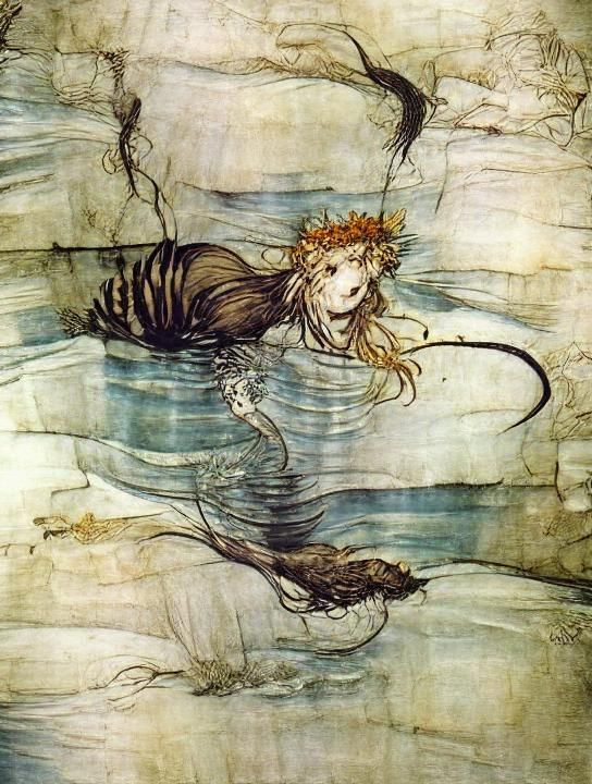 Undine in the Style of Arthur Rackham