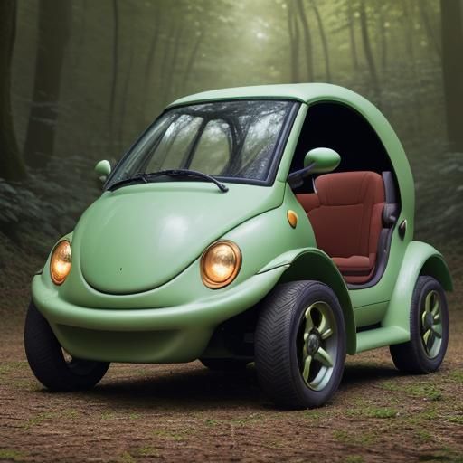 Turtle Shell Car in Fairytale Forest, Photography