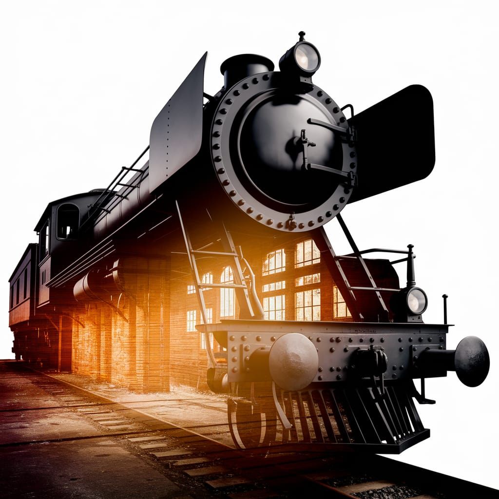 Steam Train Dominates Abandoned Railway Station in Haunting ...