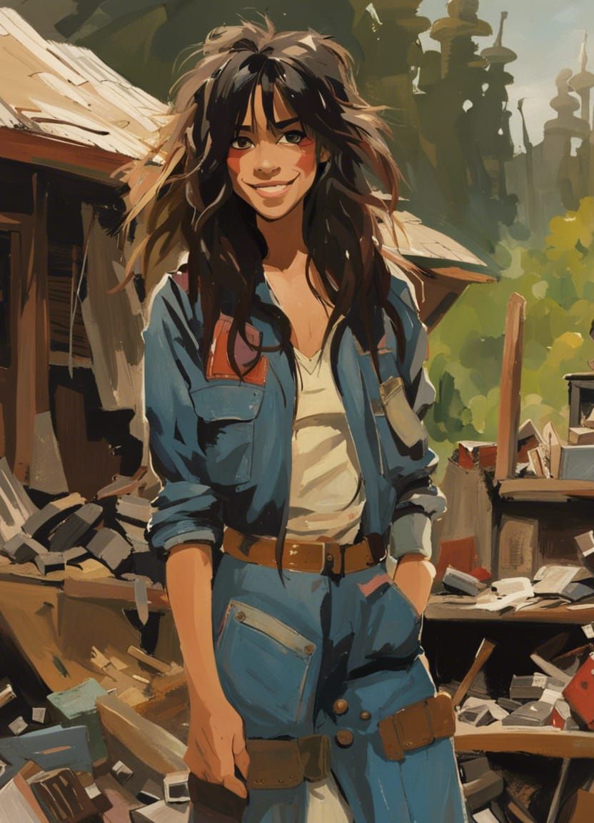 Scrap Dealer Portrait on Lake House Patio