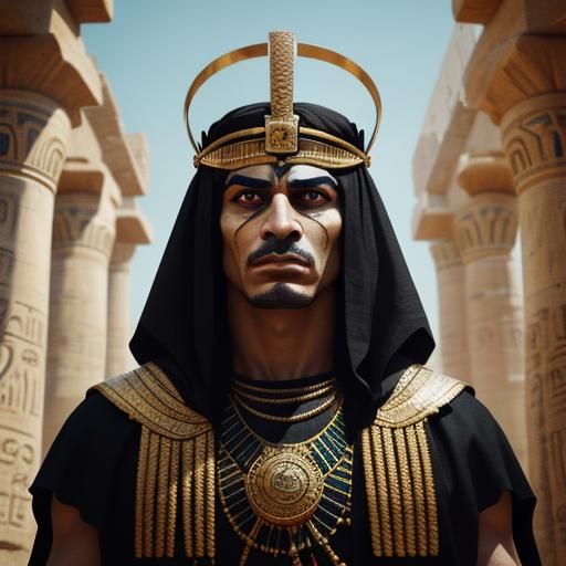 Egyptian Royalty: A Cinematic Film Still