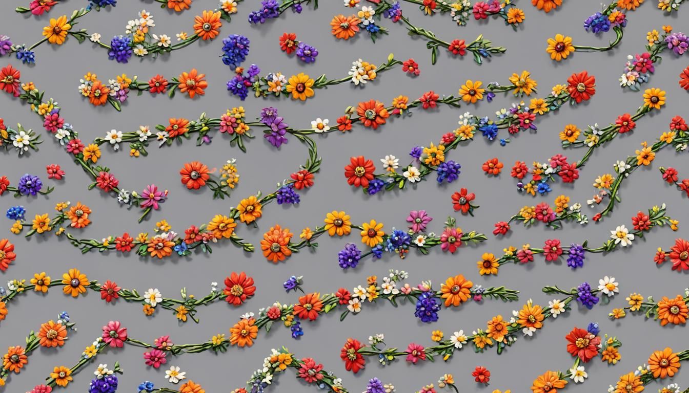 Pixar-Style Flower Bracelet Concept Art