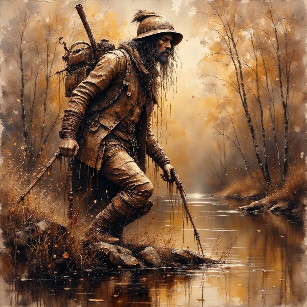 Expressive Matte Painting of Worlds Within