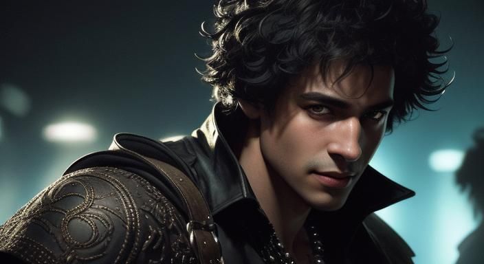 Young Man Smiles in Surprise as Crush Approaches at Techno P...