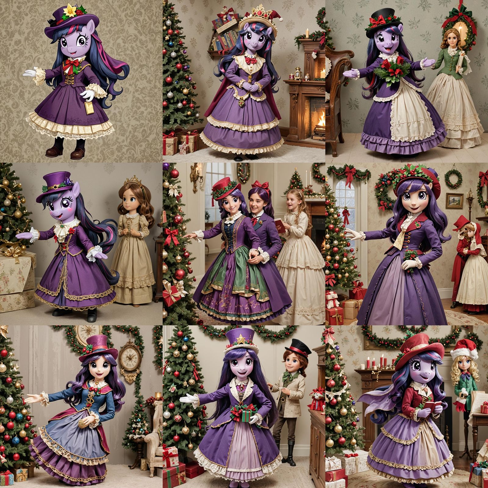 Victorian Caroler Twilight Sparkle in Room