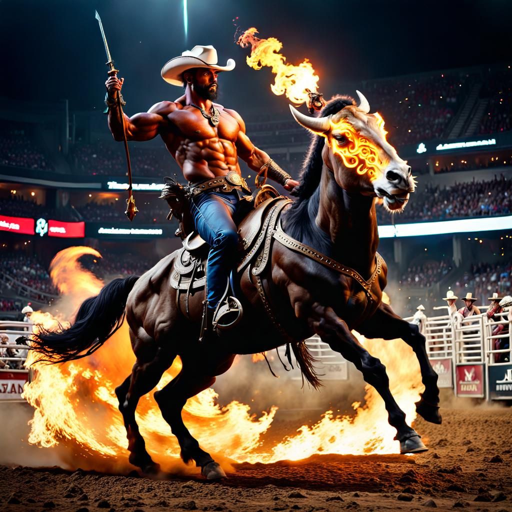 Flaming rodeo