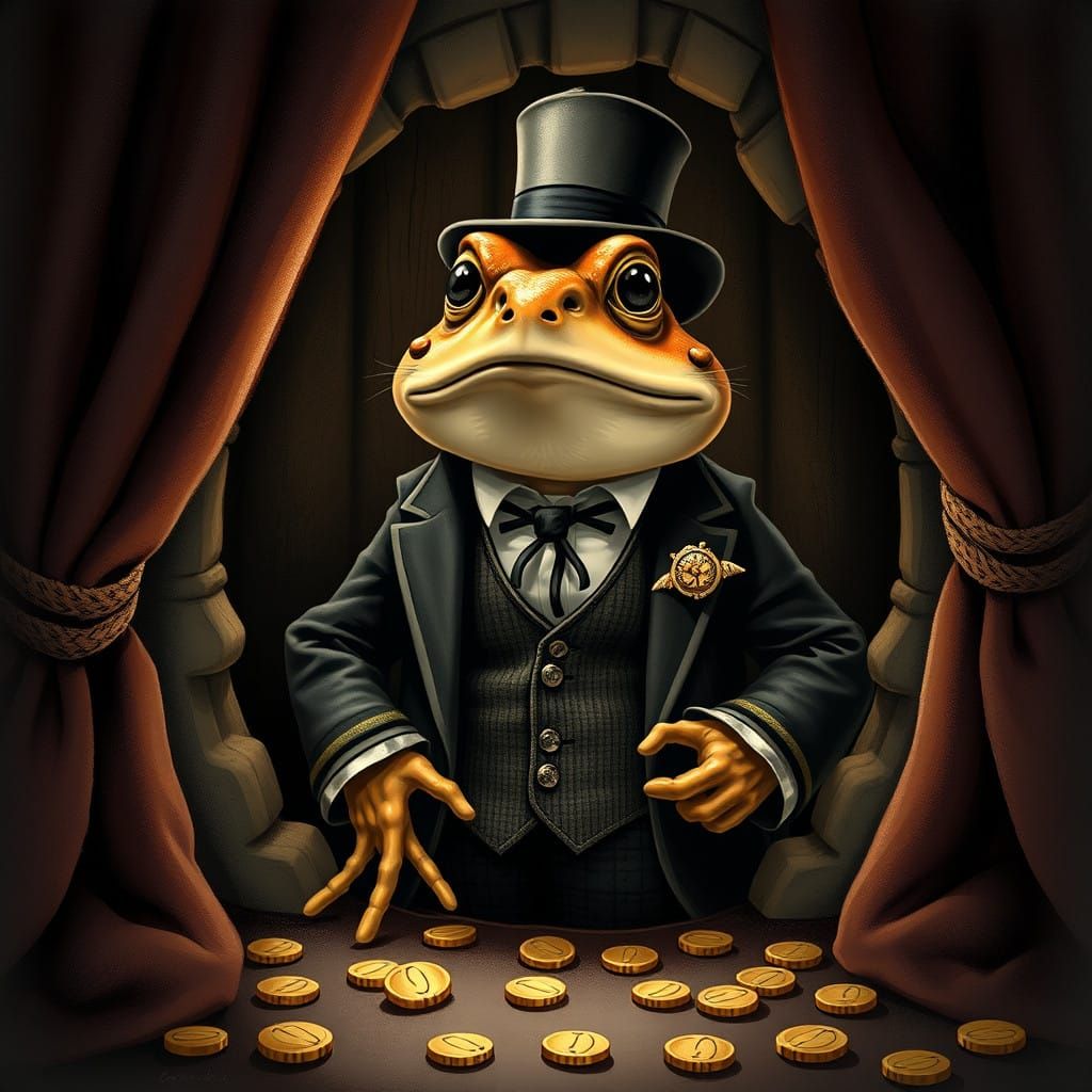 Debonair Mr. Toad Peers from Cozy Hole