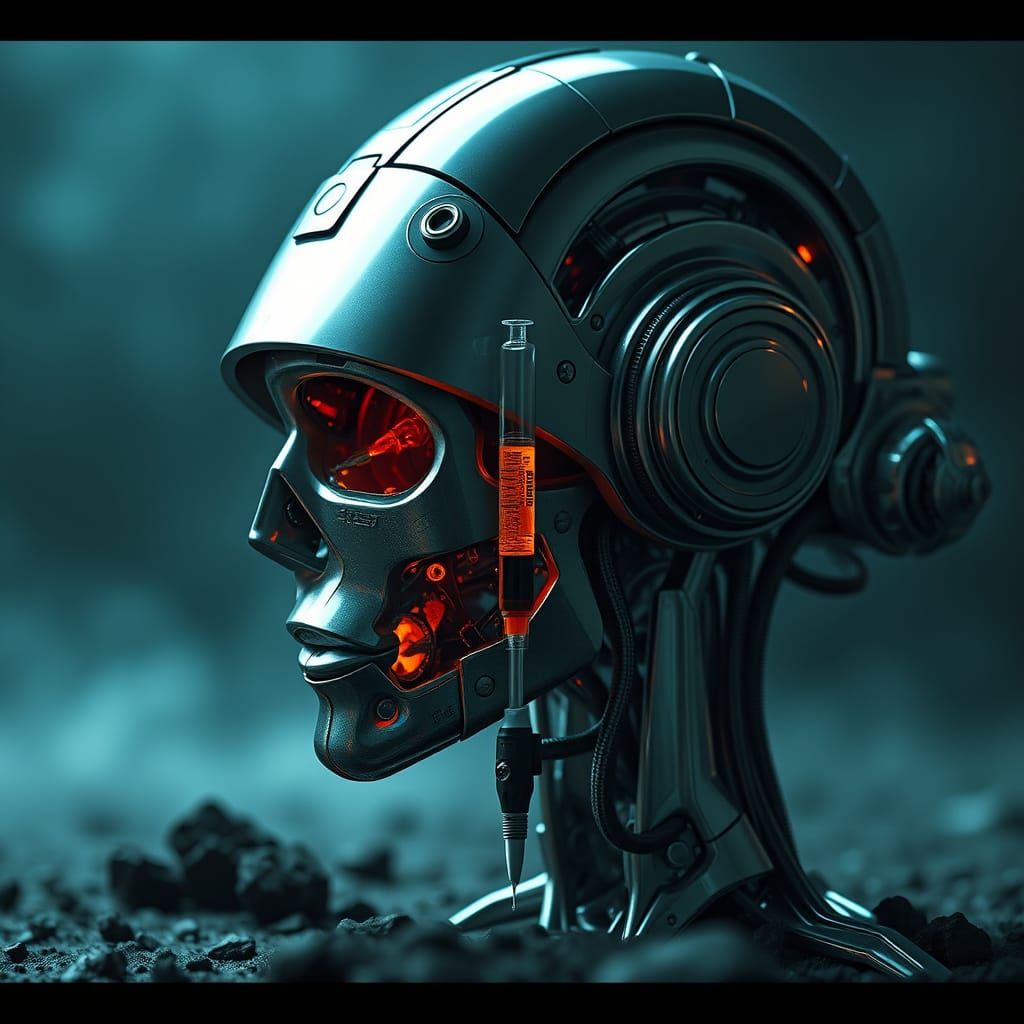 Futuristic Machine Injects Chip: Sci-Fi 8K