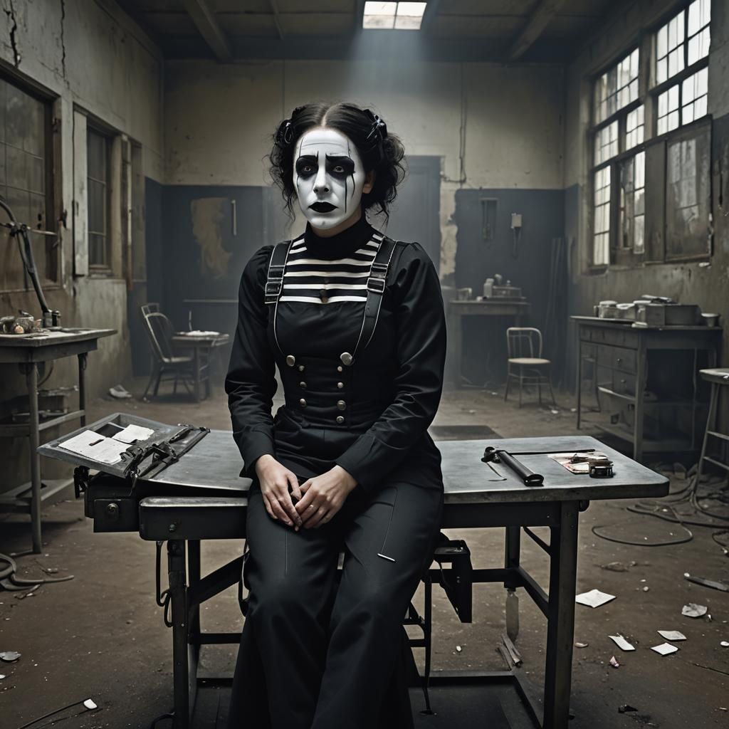 Sinister Mime on Electroshock Table