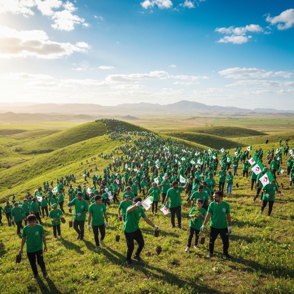 Algeria's Million Tree Planting Event: Volunteers Unite for ...