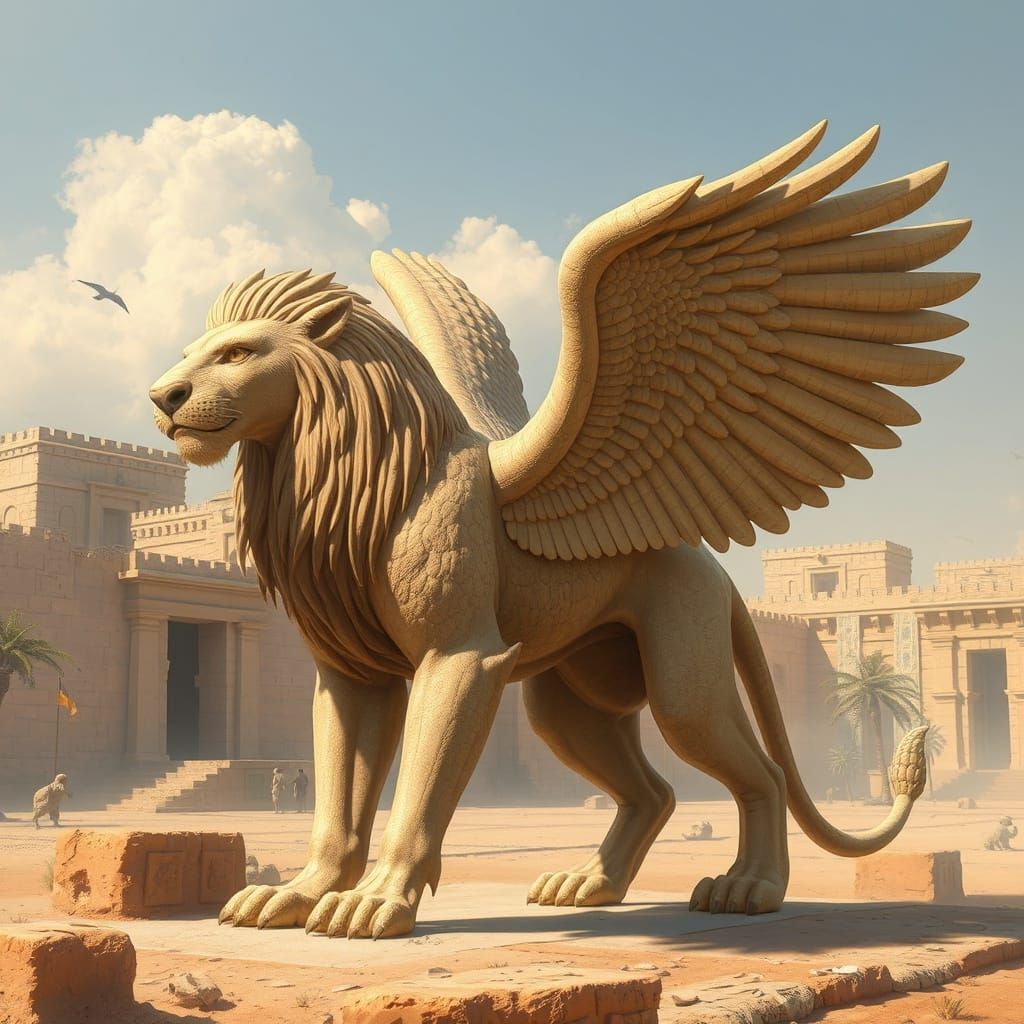 Lamassu: Mesopotamian Winged Lion Guardian