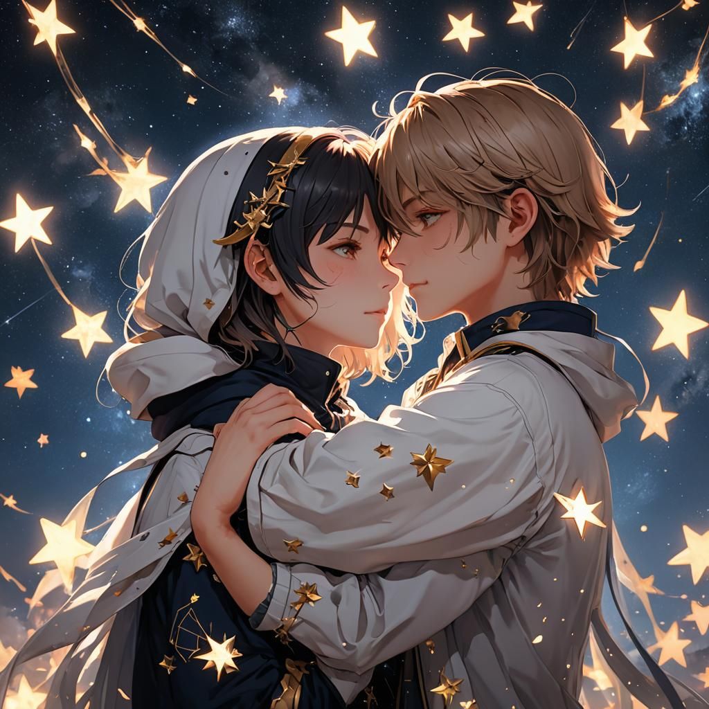 Anime-Inspired 3D Art of Stars and Forever