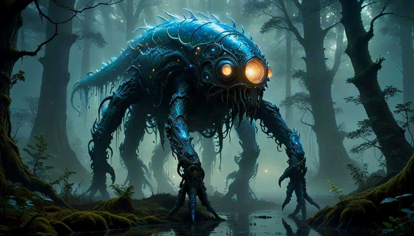 Ethereal Whonch in Bioluminescent Armor