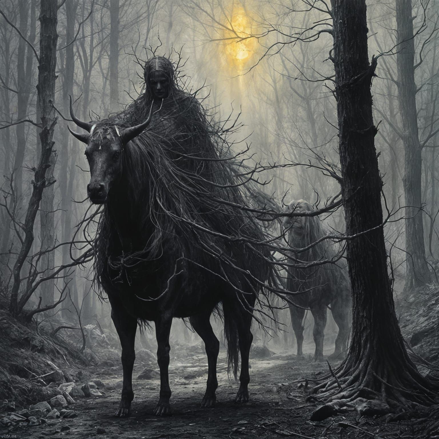 The blackening of worlds.