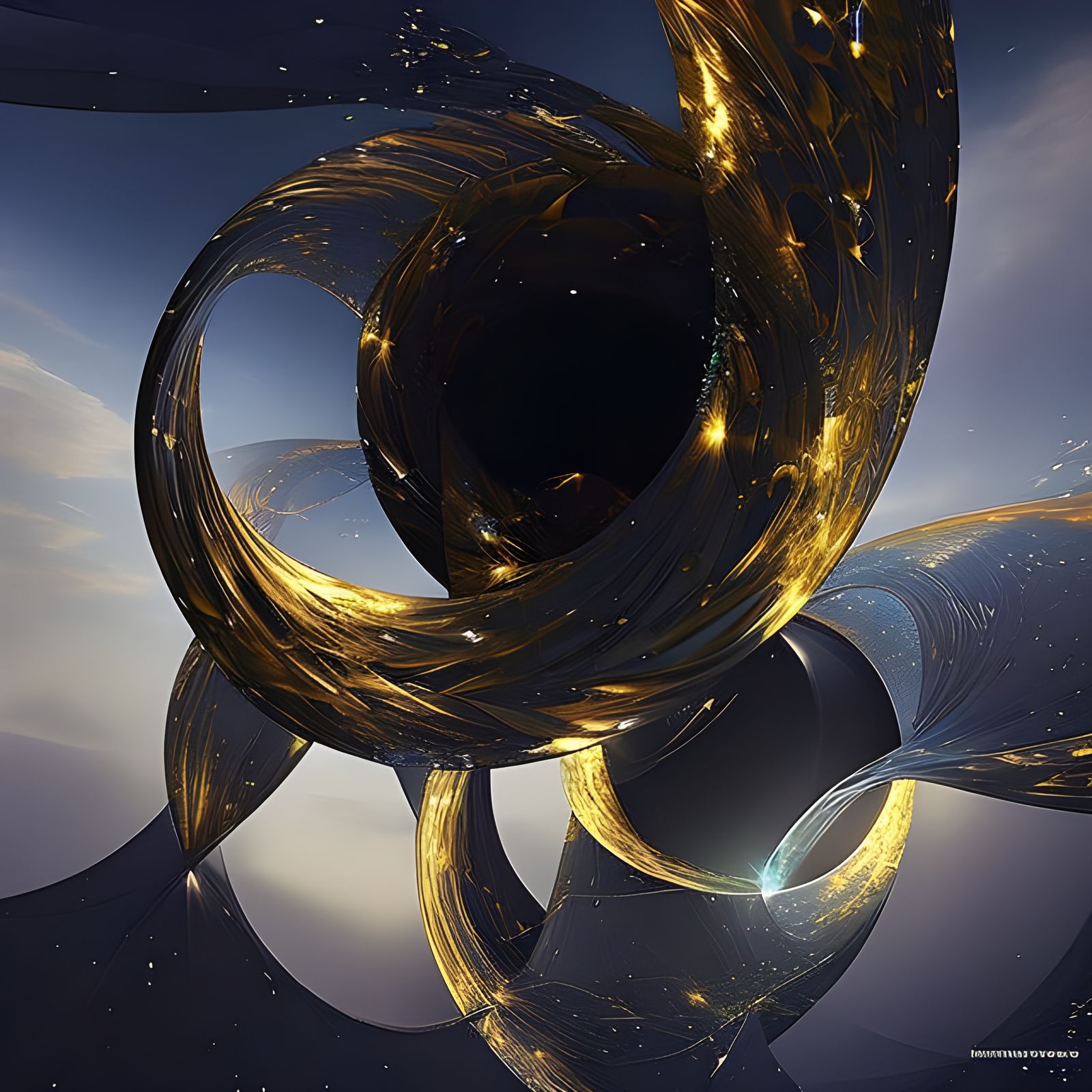 Geometric Abstract in Hyperreal Polychromatic Rendering