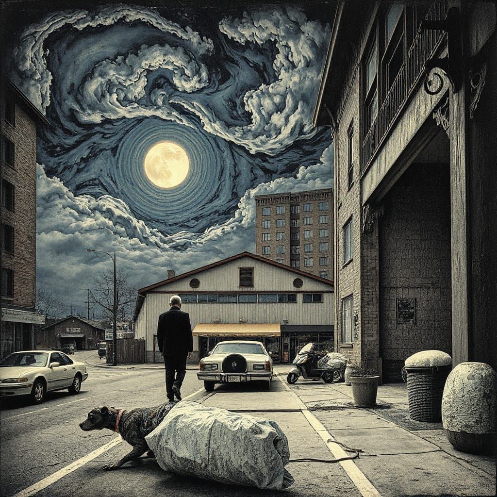 Surreal Enigmatic Photo in Style of Beksiński