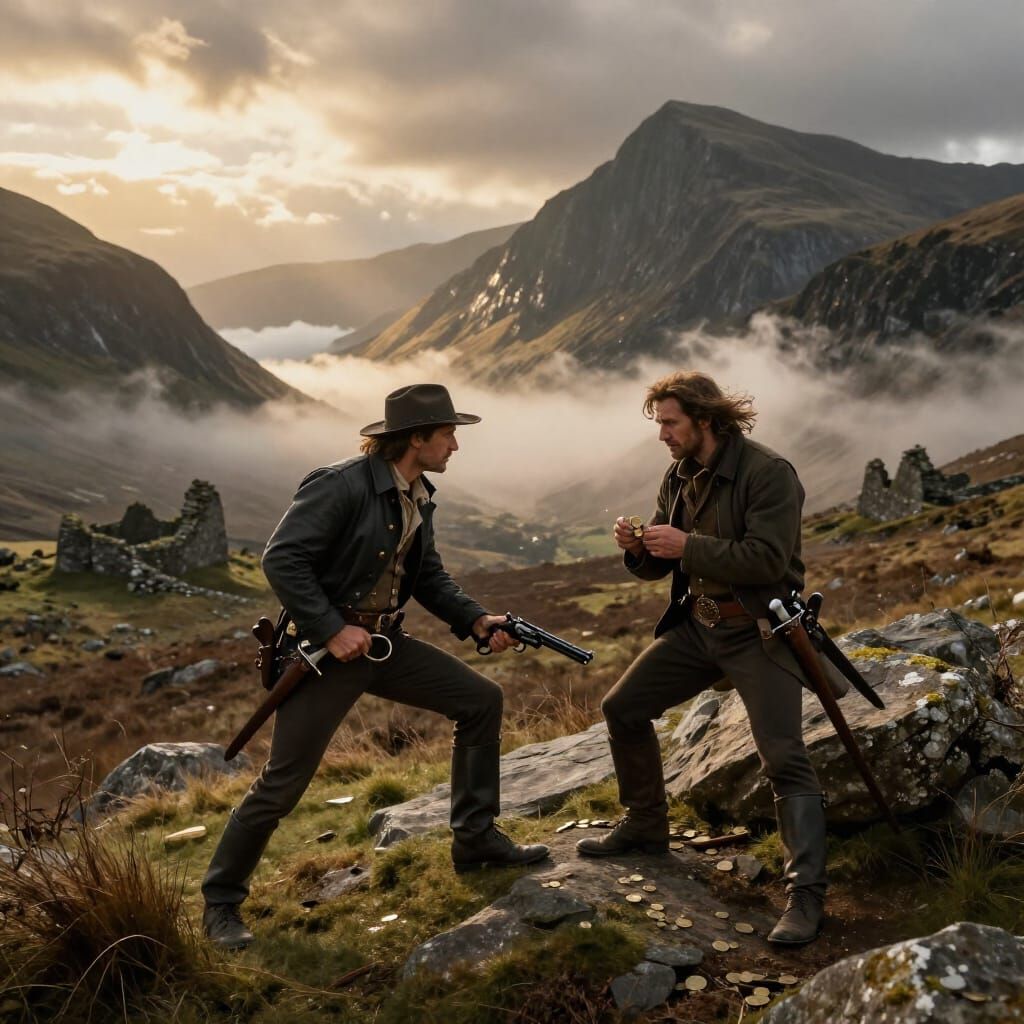 Outlaw Confrontation in Misty Kerry Mountains