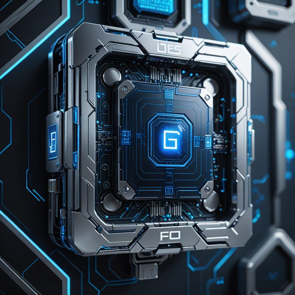 Futuristic Sci-Fi Device with Intricate Details