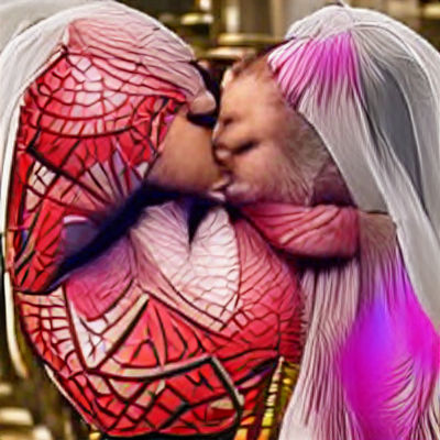 Wedding Kiss Generated by AI