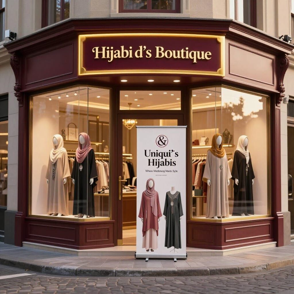 Luxury Modest Fashion Boutique 3D Architectural Visualizatio...