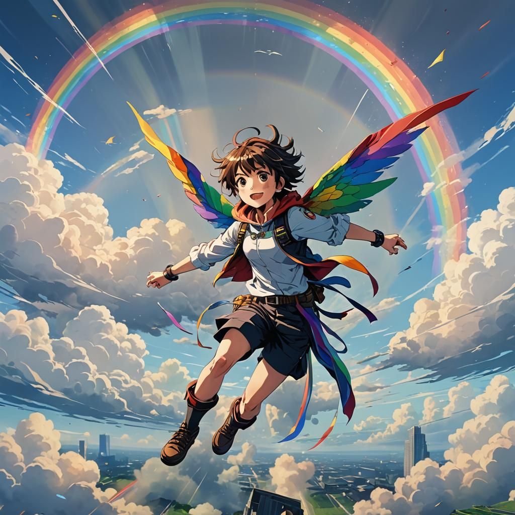 Anime Character Ready to Fly, Manga Scan