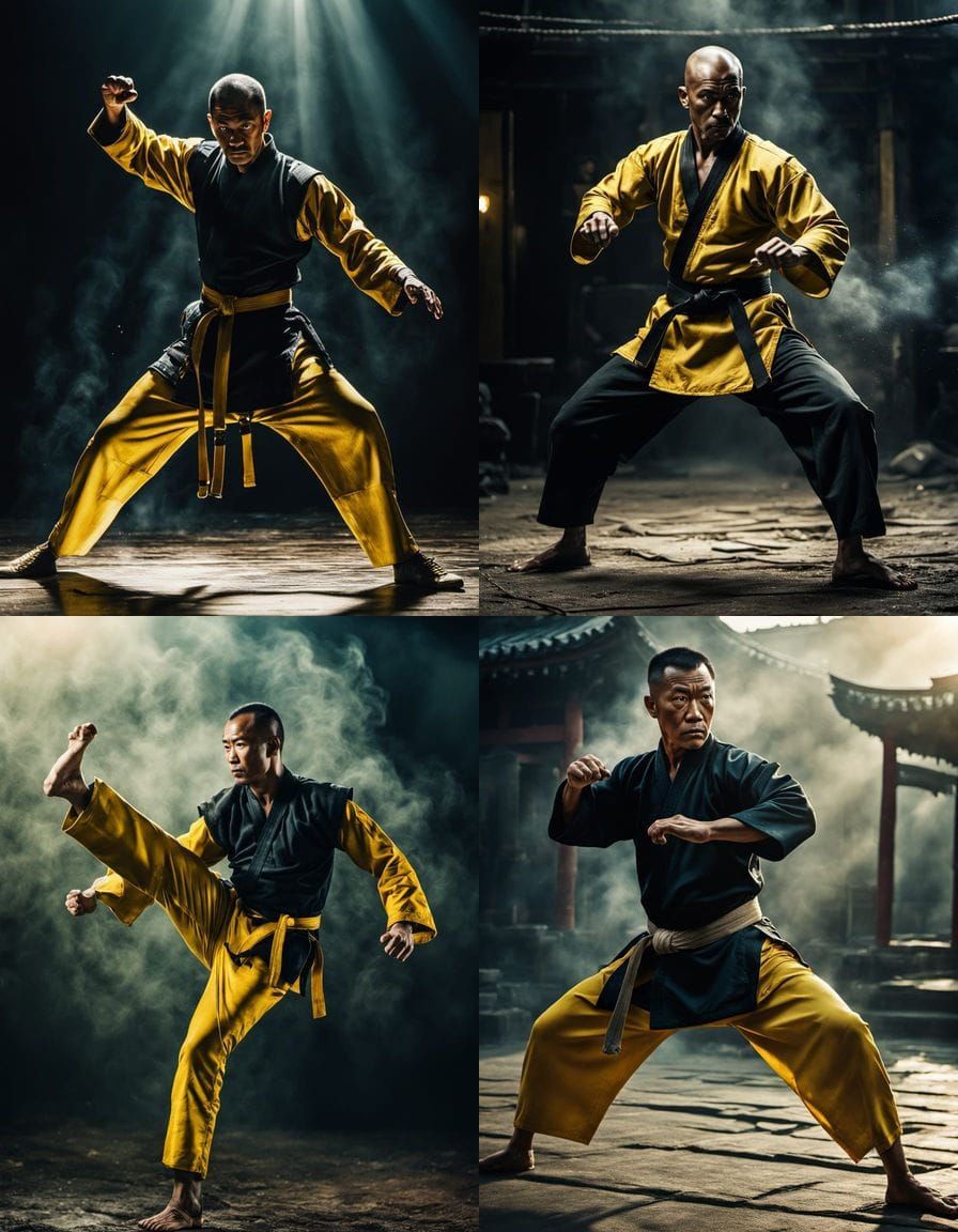 Dramatic Portrait of a Legendary Martial Artist