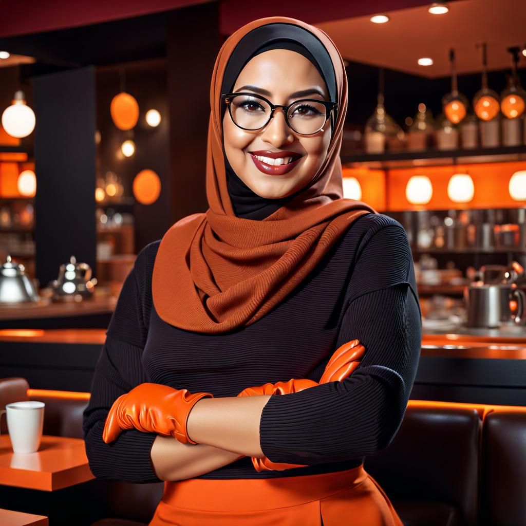 Egyptian Woman in Hijab with Confident Smile